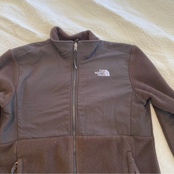 The North Face size XL Brown Neutral Y2K Warm Full Zip Up Fleece - Picture 3 of 6
